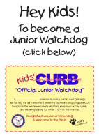 Hey Kids! To become a Junior Watchdog click here!